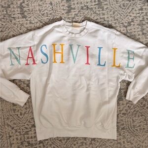 Draper James White Nashville Sweatshirt